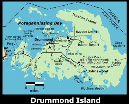 map of Drummond Island