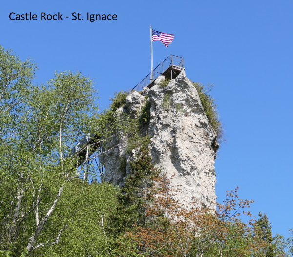 towering rock